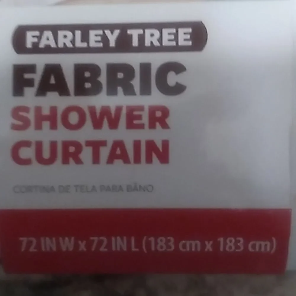 Better Homes and Garden Shower Curtain and Curtain Hooks